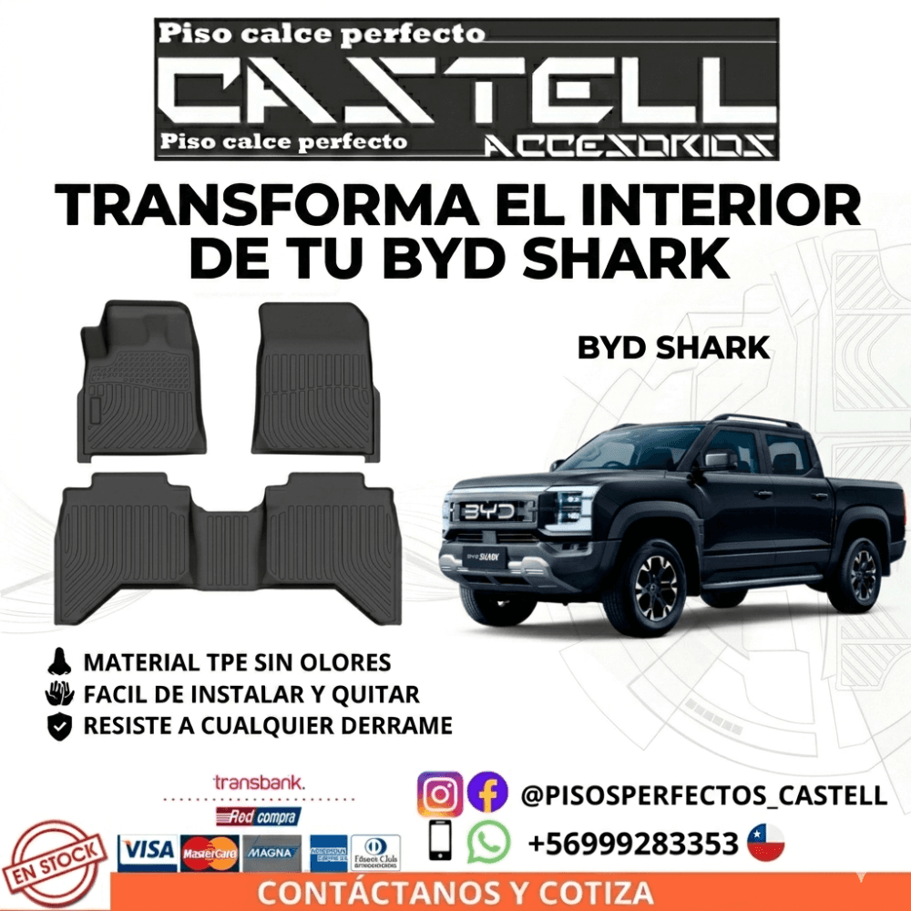 Pisos de Calce Perfecto BYD SHARK