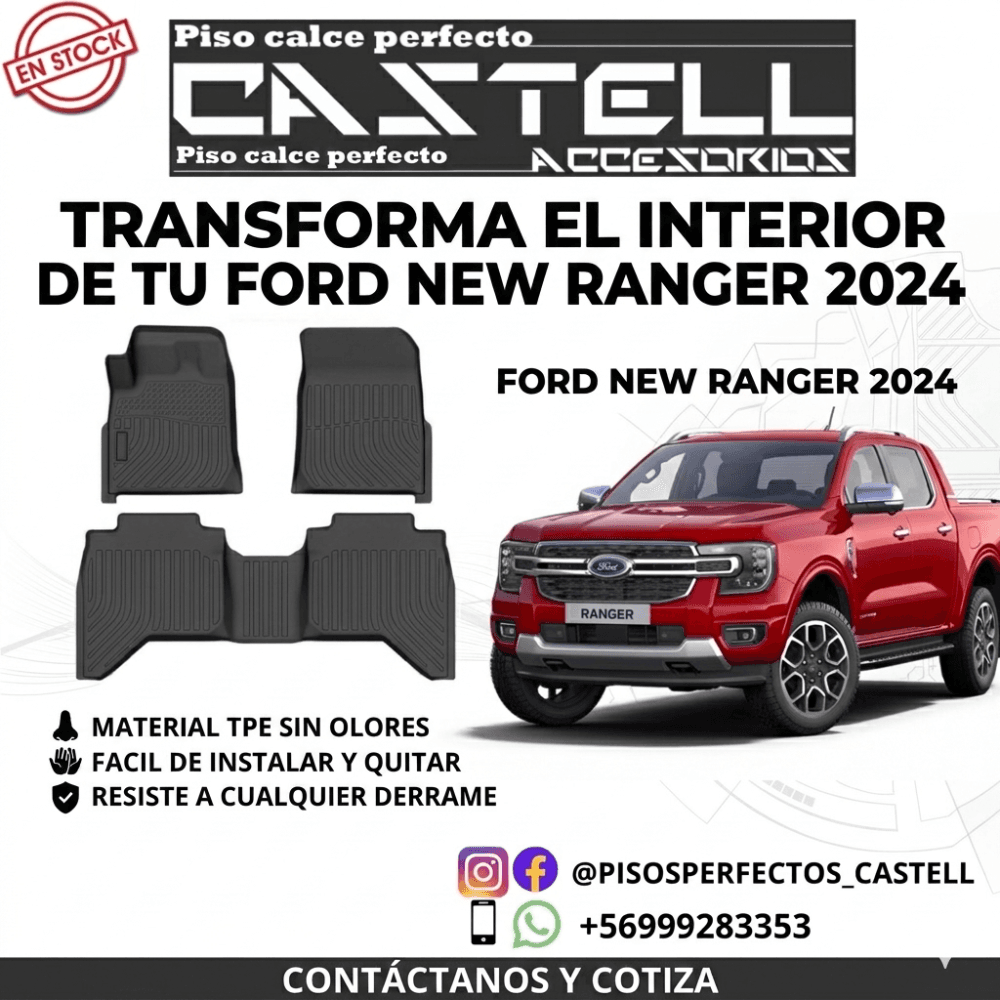 Pisos de Calce Perfecto Ford New Ranger