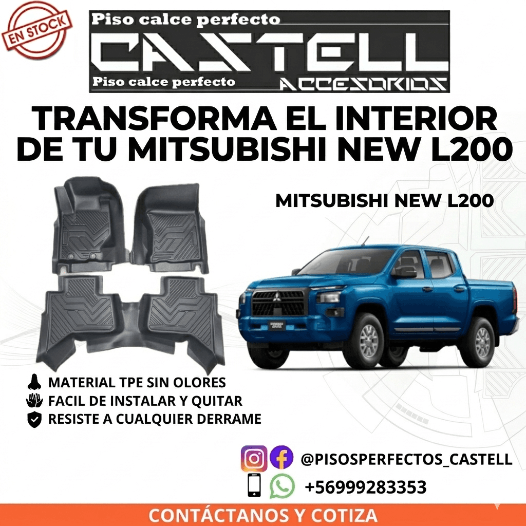 Pisos de Calce Perfecto Mitsubishi new L200